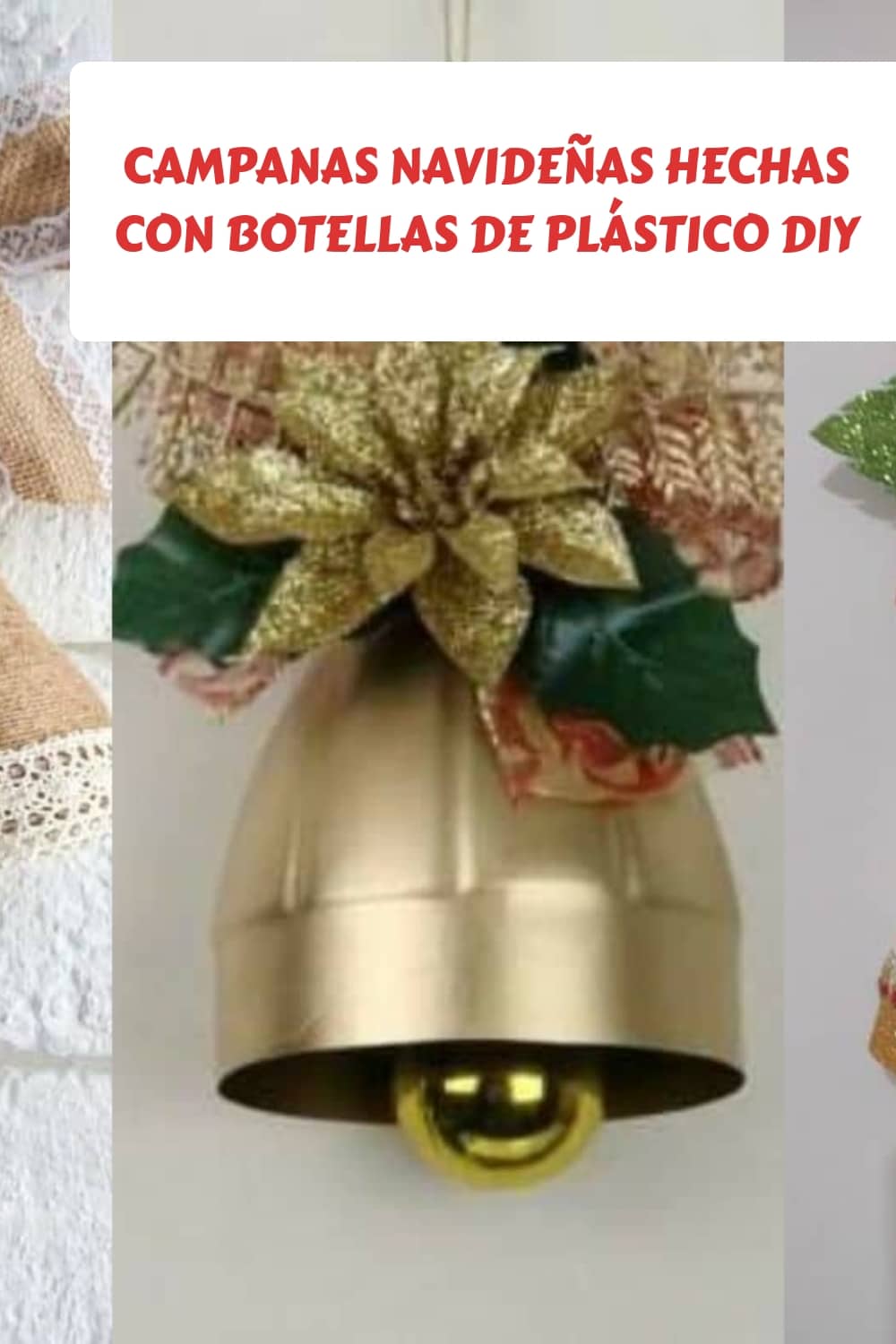 Campanas navidenas hechas con botellas de plastico DIY generated pin 12456 1