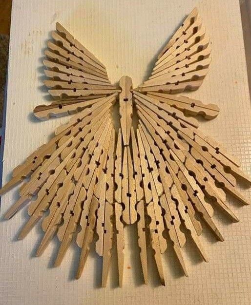 angelitos hechos con pinzas de madera 9