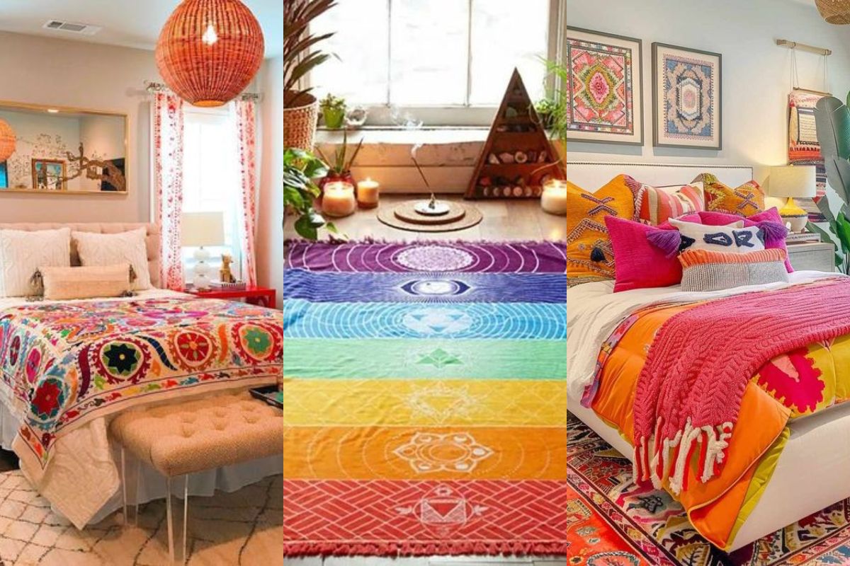 decoracion de dormitorio hippie 7