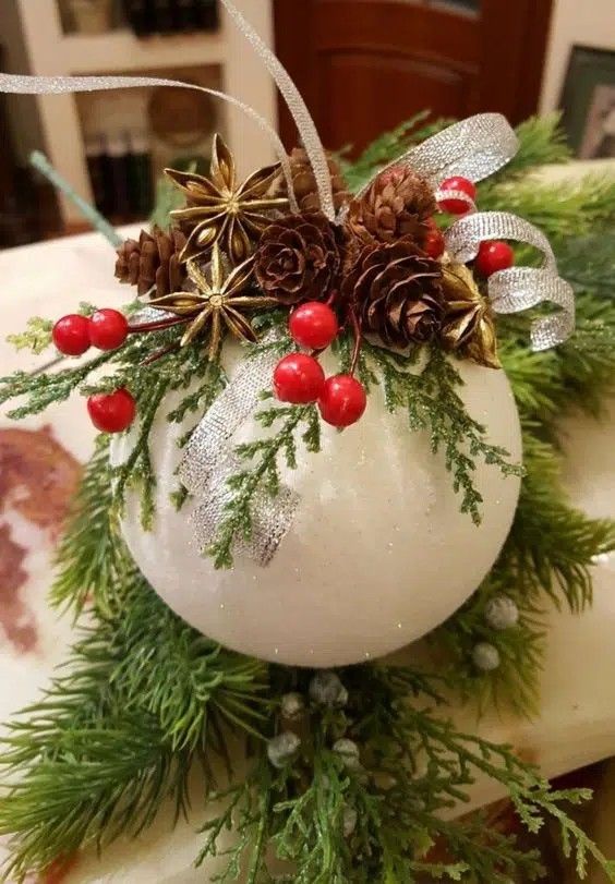 decoraciones navidenas con bolas de poliestireno