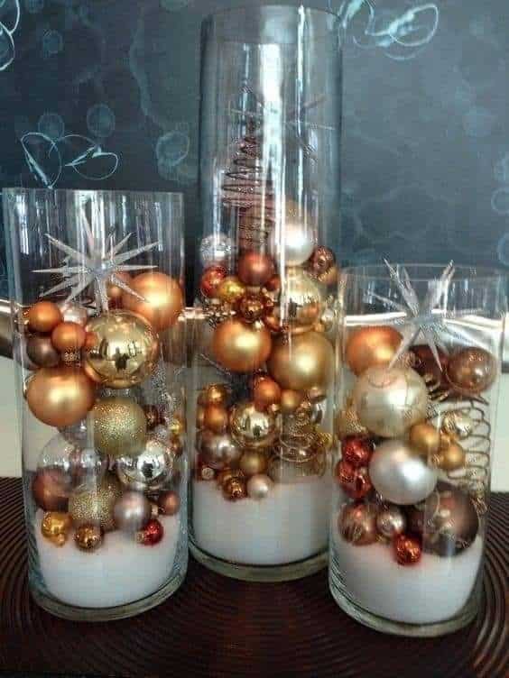 decoraciones navidenas con vasos altos 8