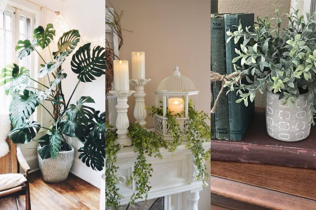 decorar con plantas artificiales 10