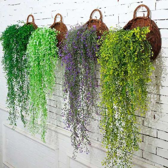 decorar con plantas artificiales 9