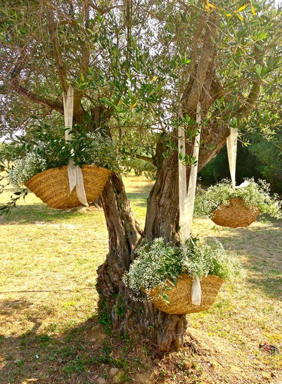 ideas para decorar con cestas una boda 1