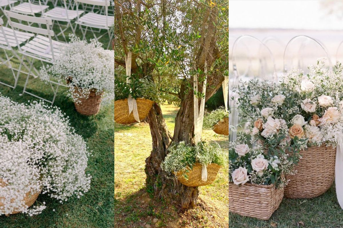 ideas para decorar con cestas una boda 10